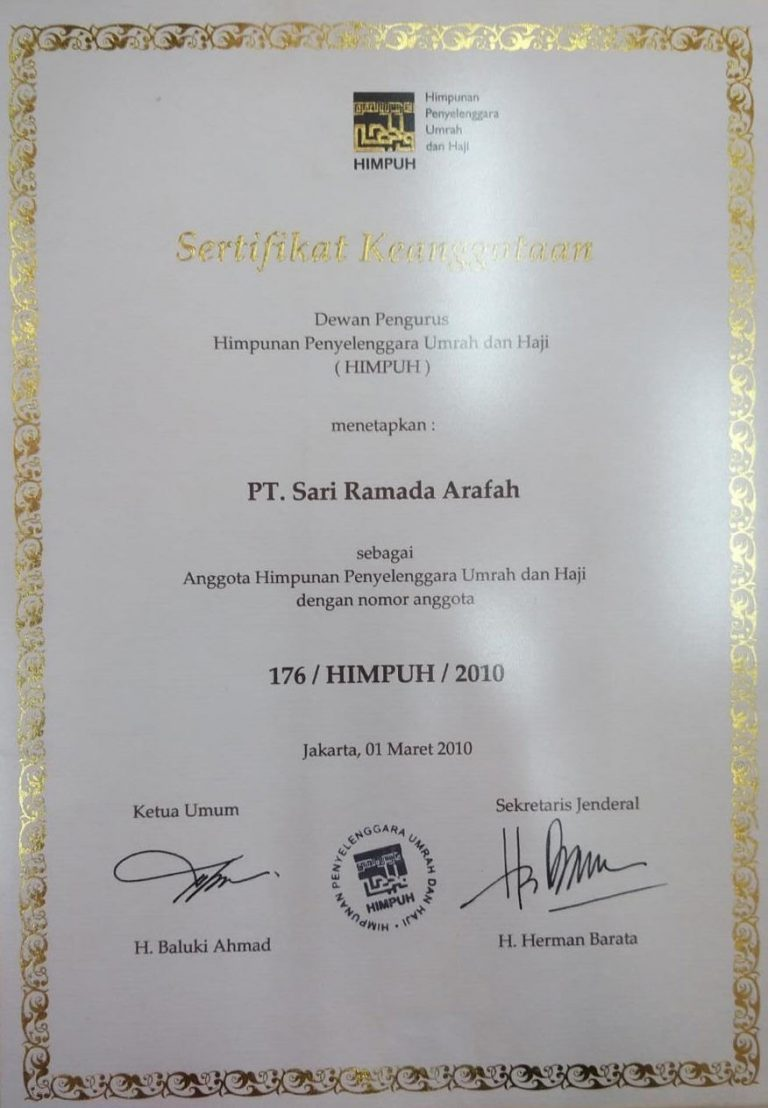Sertifikat HIMPUH